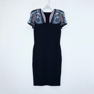 Alexander McQueen Koi Intarsia Knit Dress (Fits Like S - READ) Wool Silk Black